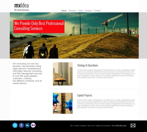 Consulting firm website template
